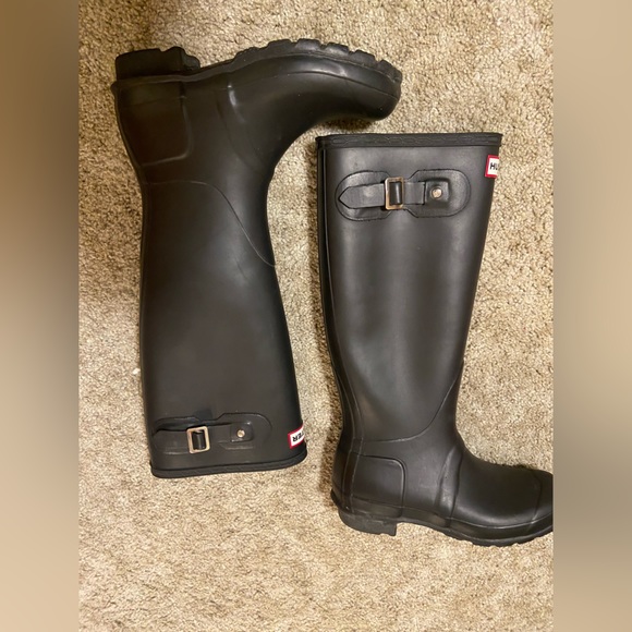 Hunter | Original Tall Rain Boots - Matte Black - Picture 4 of 13